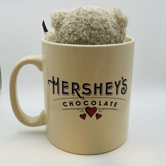 Hershey's Chocolate Jumbo Ceramic Coffee Mug Large 5" Galerie With Teddy Bear - Picture 4 of 9